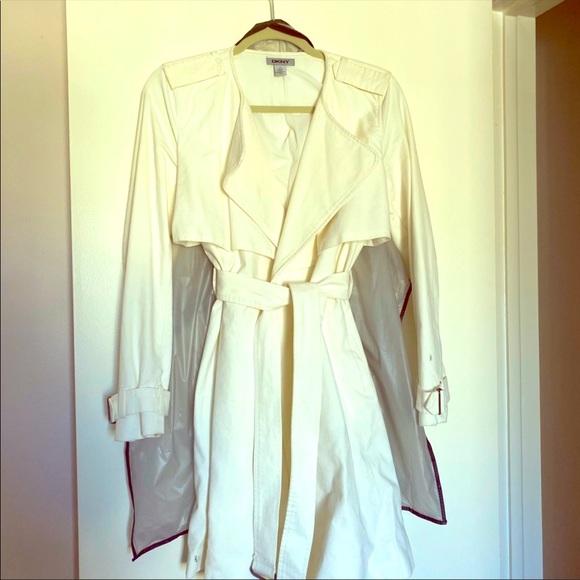 Dkny Jackets & Blazers - Off white DKNY trench